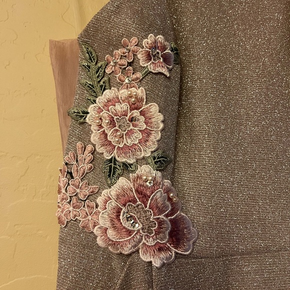 Social Couture Blush Pink Sparkly Dress - Picture 7 of 17